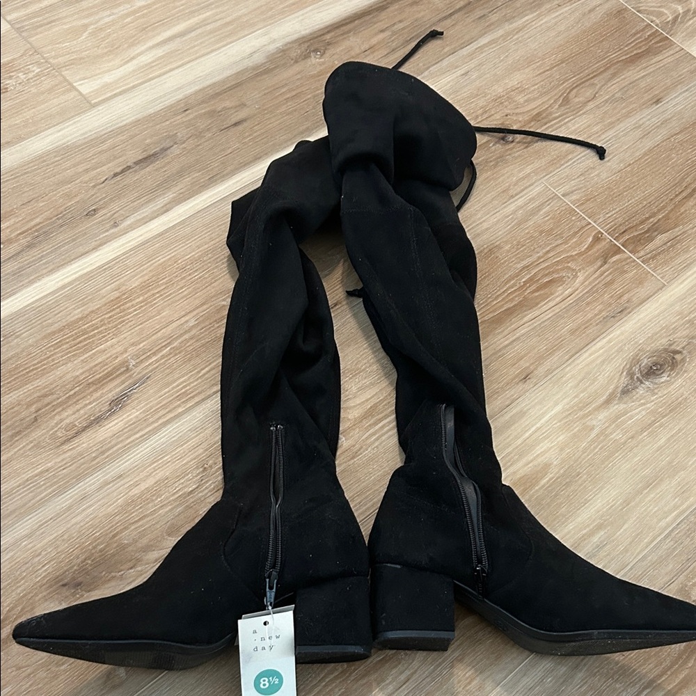 a new day Black Over-the-Knee Boots